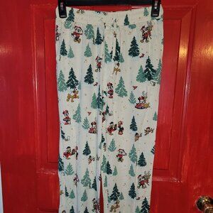 Disney Christmas Pajama Pants * Mickey Mouse and Minnie Mouse Pajama Pants Small